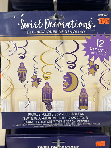 Eid / Ramadan Swirl Decorations