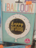 Single Happy Birthday Foil Balloon